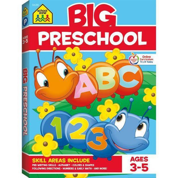 Big Preschool Workbook (School Zone Publishing) - Paperback | Target