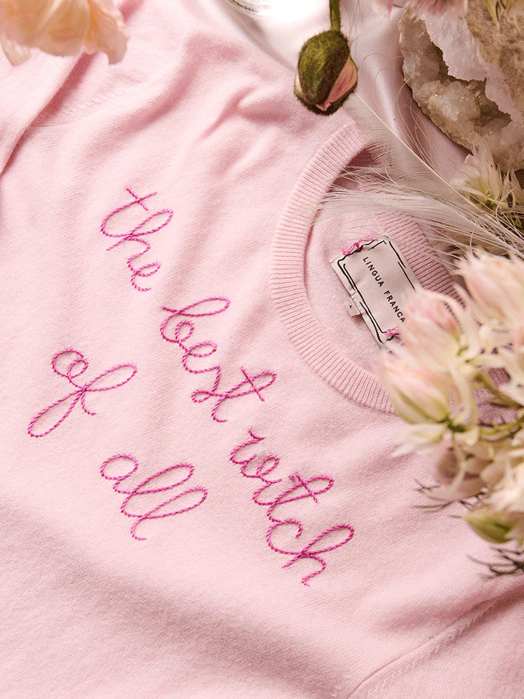 "the best witch of all" Women's Crewneck | Lingua Franca NYC