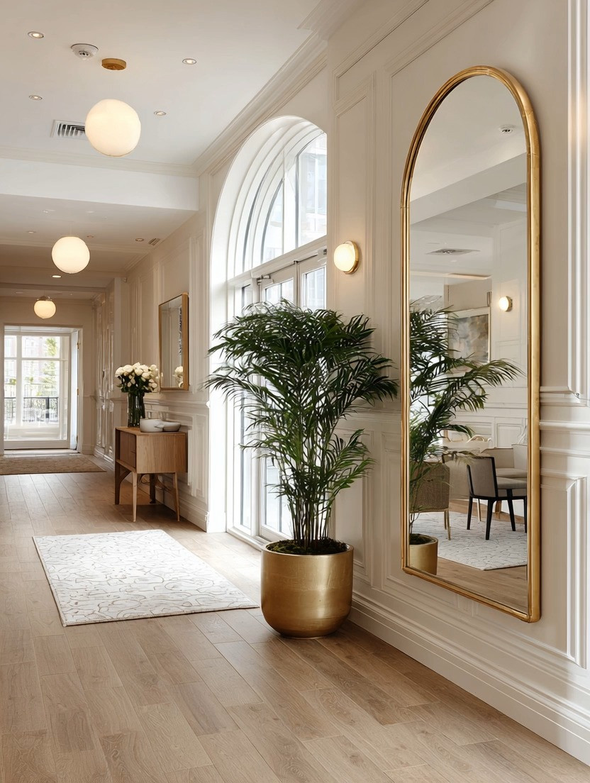If your space feels flat, it may not need more decor. It may need reflection.

A full-length gold frame mirror like this doesn’t just fill a wall — it completely changes how the space feels. It reflects natural light, opens up the room visually, and adds that quiet, architectural elegance that instantly makes a home feel more refined.

But what truly completes the look is what you pair it with.
A simple planter with greenery brings in that natural, grounding energy. The mirror expands the space, while the greenery softens it. Together, they create a balance that feels calm, elevated, and intentionally designed.

This is one of those combinations that works effortlessly in any setting.
A hallway that feels empty.
A corner that feels unfinished.
A bedroom that needs depth.
Even a living room that needs a focal point without adding clutter.

The key is restraint.
You don’t need layers of decor. You need one strong piece that reflects, and one natural element that brings life.

Shop our curated edit of gold frame mirrors and planters to build your own version of this look.
Because the most beautiful homes are often defined by the simplest, smartest details.

#QuietLuxury #TimelessDecor #ElevatedLiving 

 #LTKHome