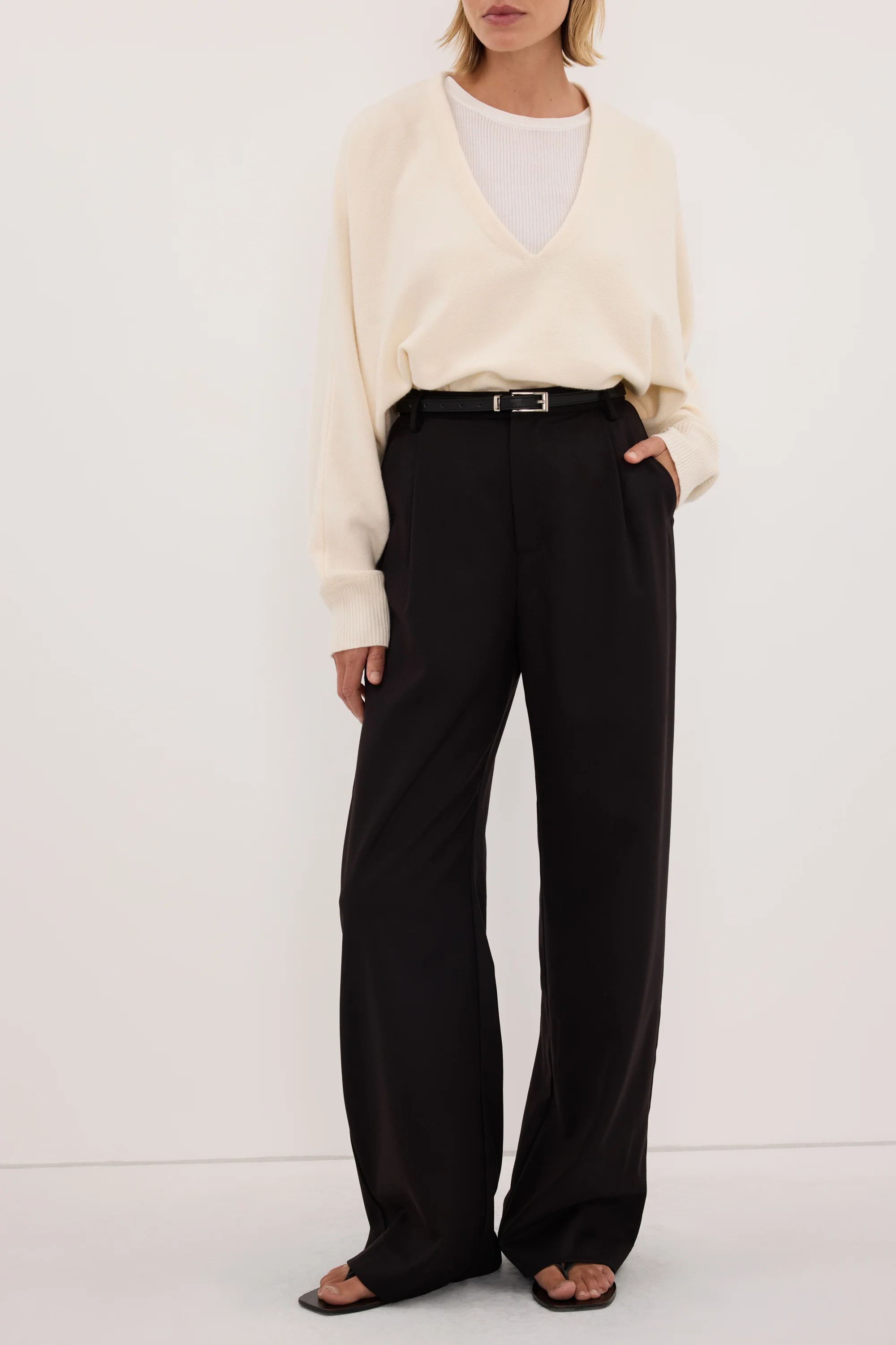 HARLEY BLACK STRAIGHT LEG PANT | DISSH