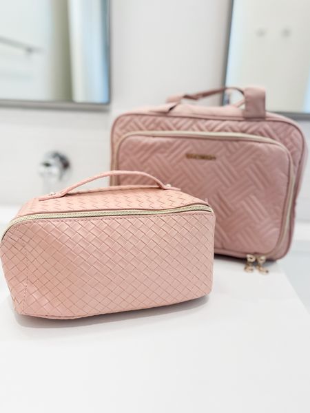 Amazon travel faves prime day deals lay flat makeup bag foldable toiletry hanging bag pink blush braided design travel necessities essentials beach vacation trip 

#LTKFind #LTKxPrimeDay #LTKtravel