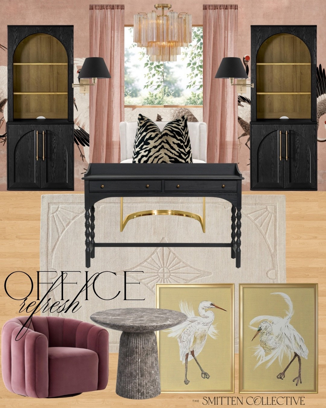 What I’m planning for my at home office decor refresh! It’s a smaller space, but wanting it to be fun, feminine, elevated, and filled with interest. Can’t wait to share!

I couldn’t link wallpaper but it’s from Rebel Walls!

#LTKSaleAlert #LTKHome