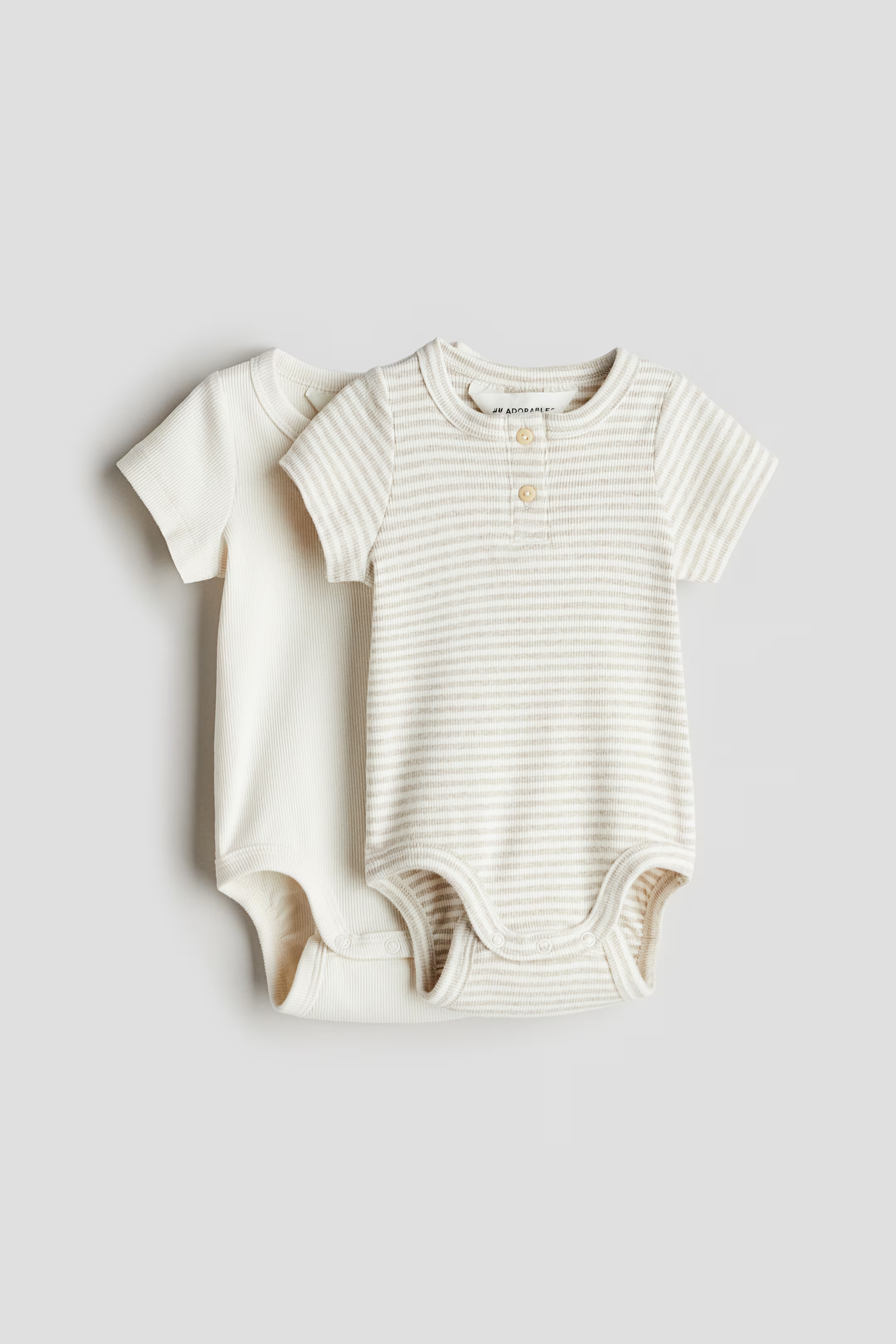2-pack Henley Bodysuits | H&M (US + CA)