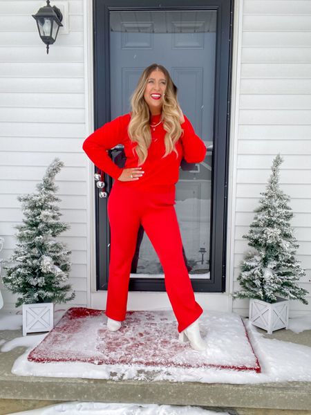 I didn’t take very many photos with my Christmas porch this year mostly because it was 🥶🥶. I also forgot to share my comfy holiday party look from Walmart. The pants are $16 and I’m wearing a size medium for reference. They also come in black!



#LTKHoliday #LTKSeasonal #LTKsalealert