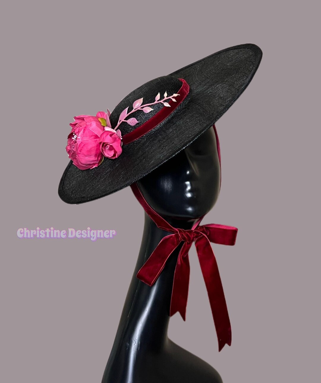Romantic Party Hat, Ascot Hat, Derby Hat, Wedding Guest Hat - Etsy | Etsy (US)
