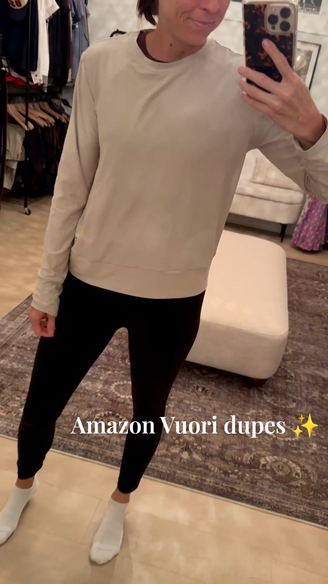 These Amazon Vuori dupes are amazing! I reach for this shirt from Amazon before my Vuori long sleeve shirts✨ Stock up for the fall

#LTKgrwm #LTKootd