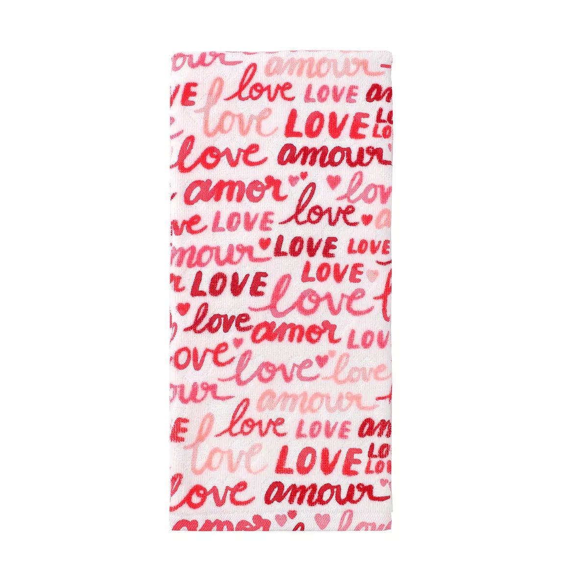 Celebrate Valentine's Day Together Love Words Print Hand Towel | Kohl's