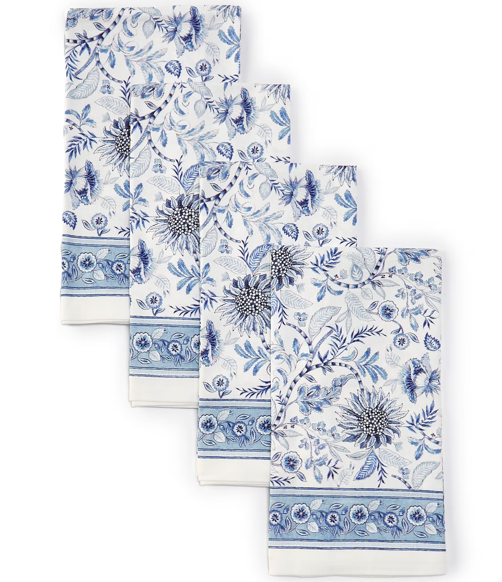 Blue Agatha Collection Print Napkins, Set of 4 | Dillard's