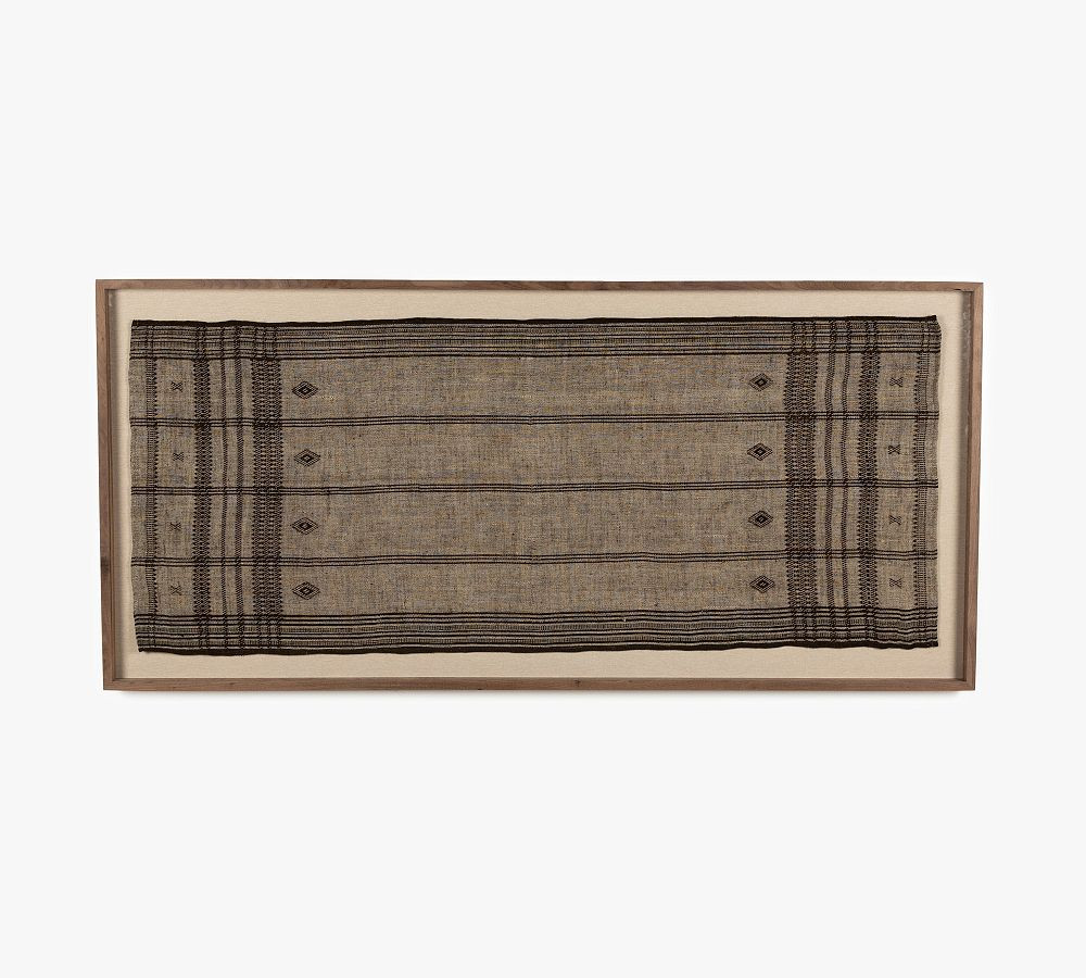 Suna Rustic Textile Framed Wall Art | Pottery Barn (US)