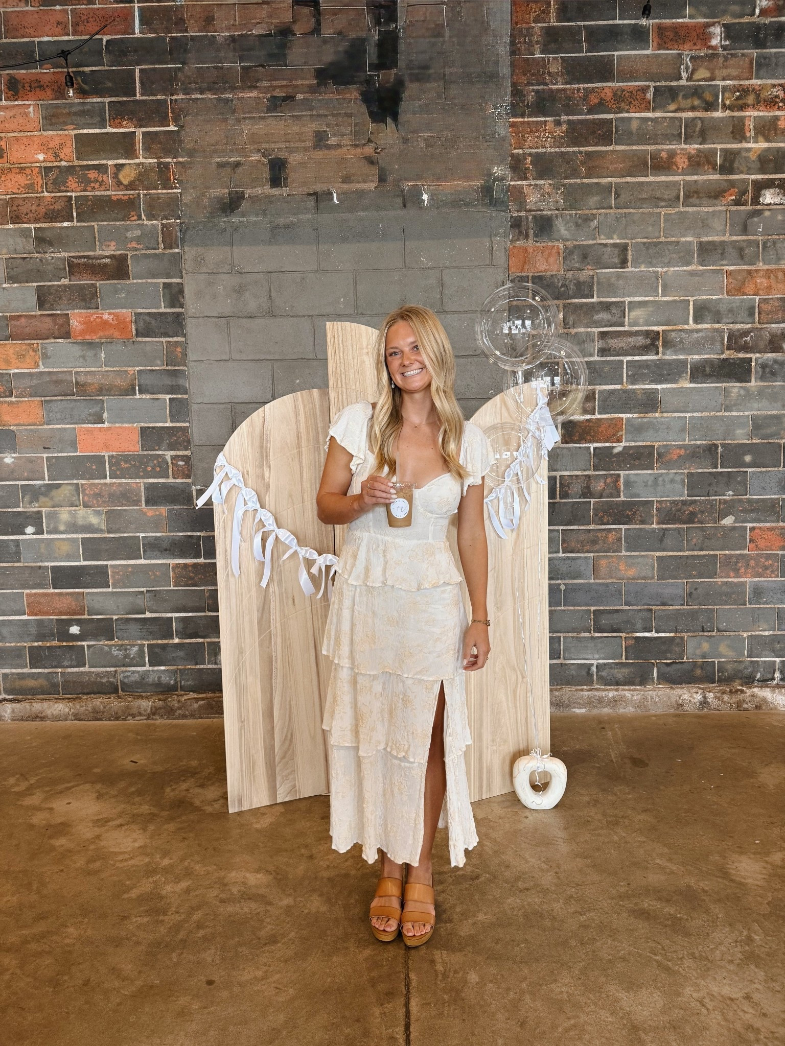 bridal shower ootd 🤍🤍🤍