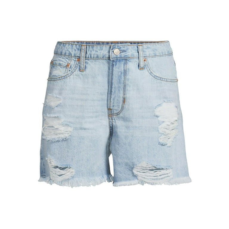 Vanilla Star Women's Junior 90's Boyfriend Jean Shorts - Walmart.com | Walmart (US)