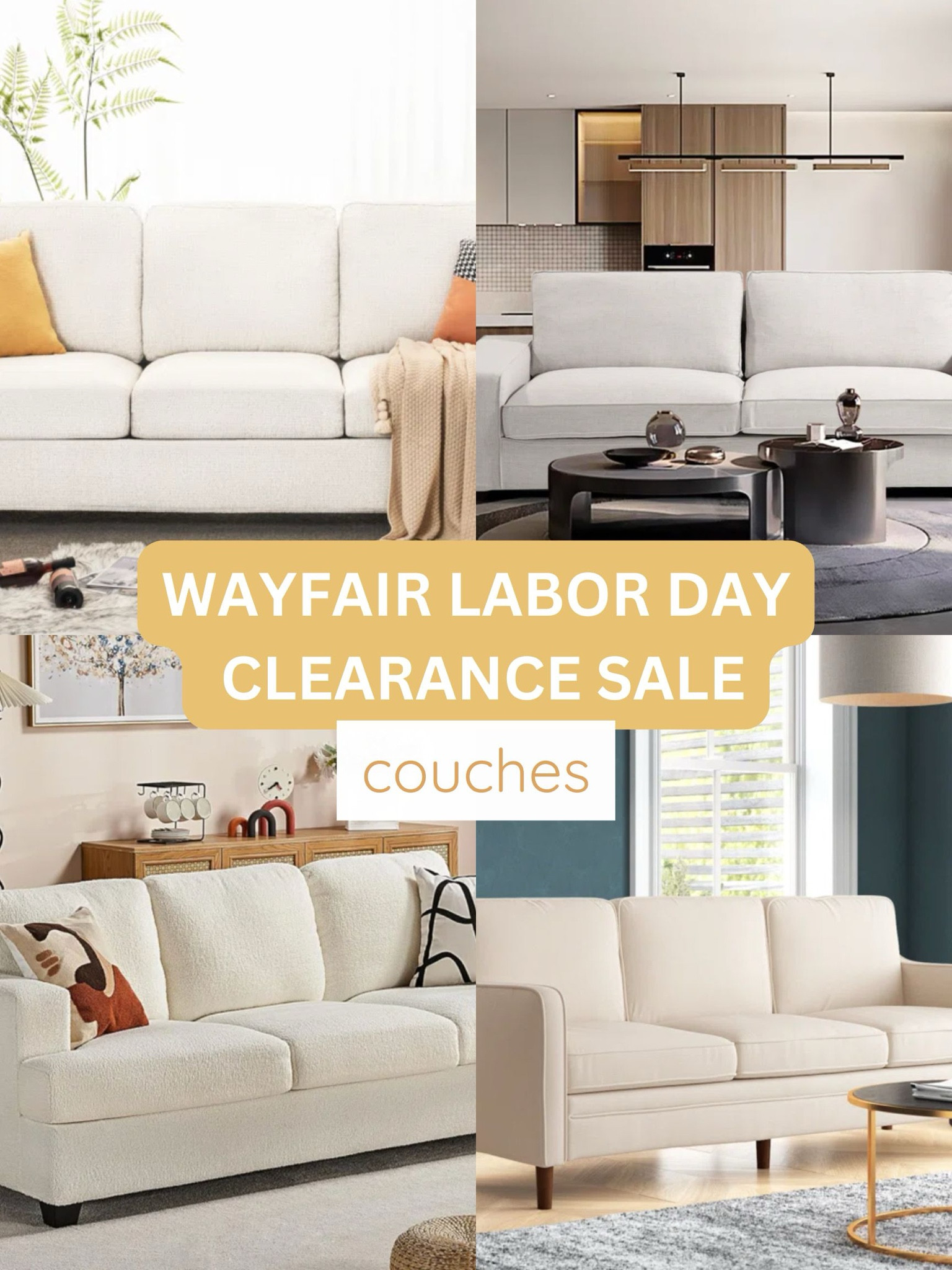 WAYFAIR LABOR DAY CLEARANCE SALE 🏡‼️ Here are all my favorite sofas from the sale. Up to 70% OFF ‼️ 

Modern sofa, couch, living room decor

#homedecor #couch #sale #homedecorsale #sofa #livingroom 


#LTKSaleAlert #LTKFallSale #LTKHome
