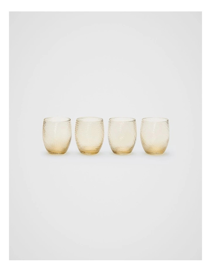 Twist Glasses Set of 4 in Maple | Myer