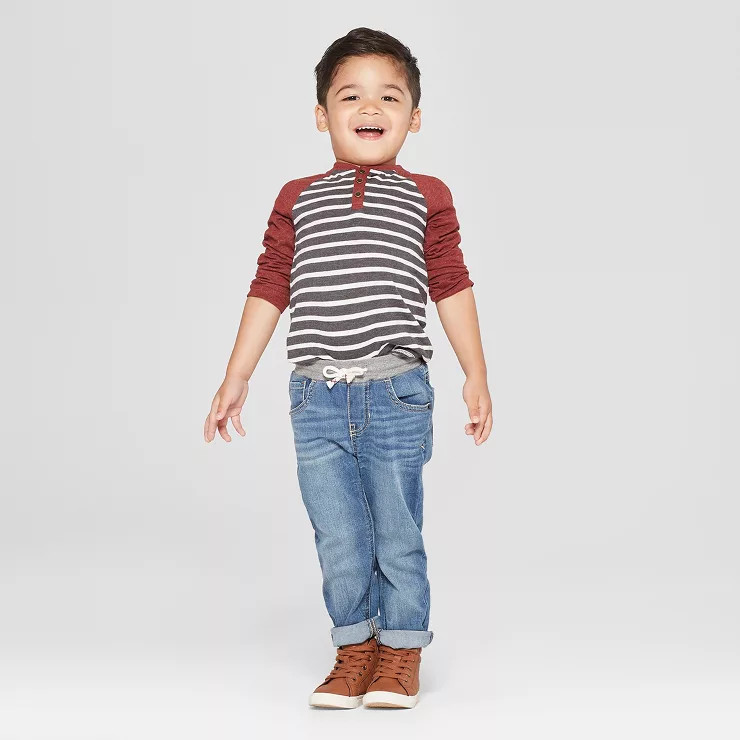 Baby Boys' Pull-On Straight Fit Jeans - Cat & Jack™ | Target