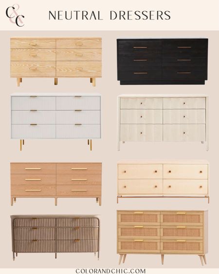 Neutral dressers that would match any home! All have plenty of drawer space  

#LTKhome #LTKstyletip