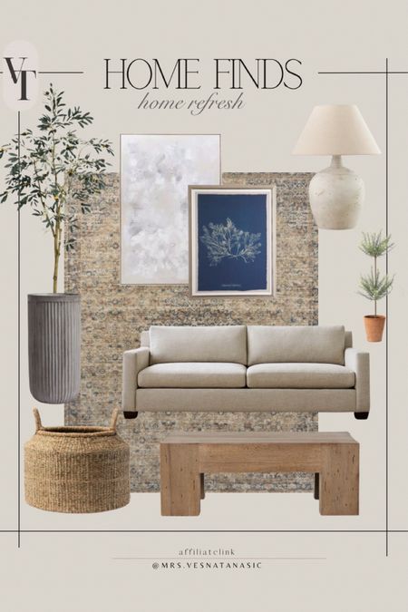 Home decor finds for a home refresh! Loving all of these pieces to create a neutral, earthy living room! 

#livingroom #homefinds #homedecor #kirklands #potterybarn #rug 

#LTKMostLoved #LTKSeasonal #LTKhome