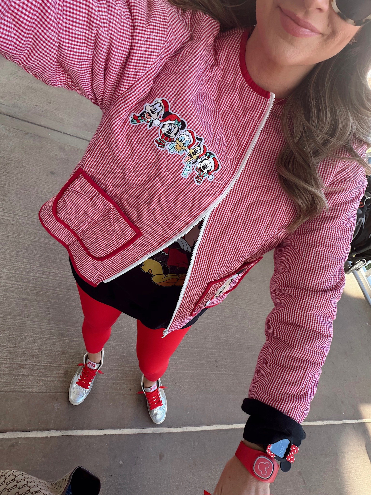 Today’s Walt Disney World ootd! In a small jacket, xl sweatshirt, small leggings, necklaces and Etsy ears and iron on patches! 

#LTKStyleTip #LTKHoliday #LTKTravel