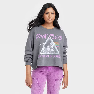Women's Pink Floyd Graphic Sweatshirt - Gray | Target