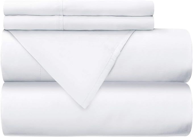 Mellanni 300 Thread Count Cotton Natural, Soft, Deep Pocket Quality Luxury Bedding Bed Sheet Set,... | Amazon (US)