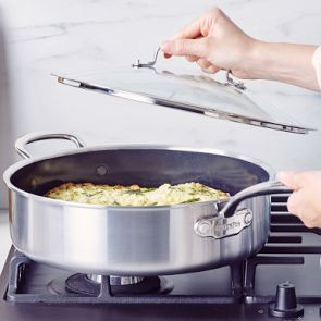GreenPan™ Premiere Stainless-Steel Ceramic Nonstick Covered Saute Pan | Williams-Sonoma