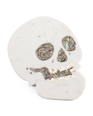 10.5x14 Marble Skull Platter | TJ Maxx