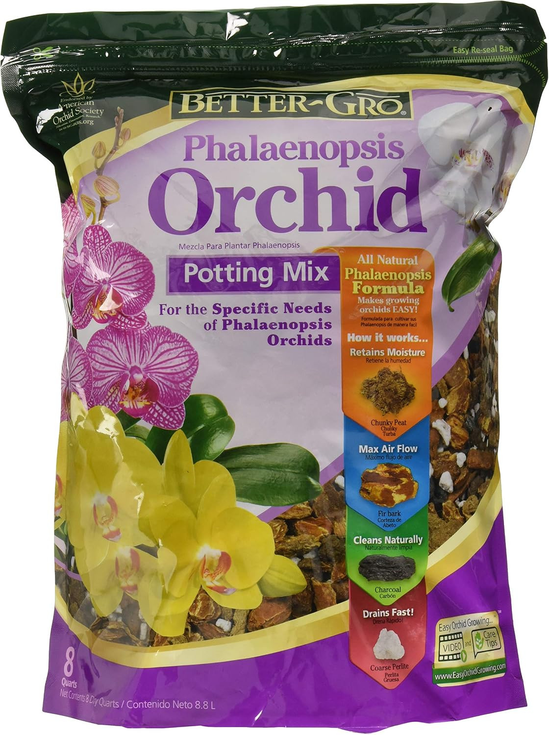 Sun Bulb 5011 Better-Gro Phalaenopsis Mix, 8 Quarts | Amazon (US)