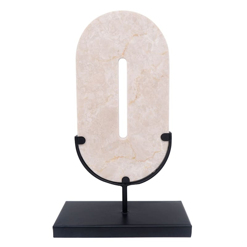 Crosby St. White Marble Stand, 10" | At Home