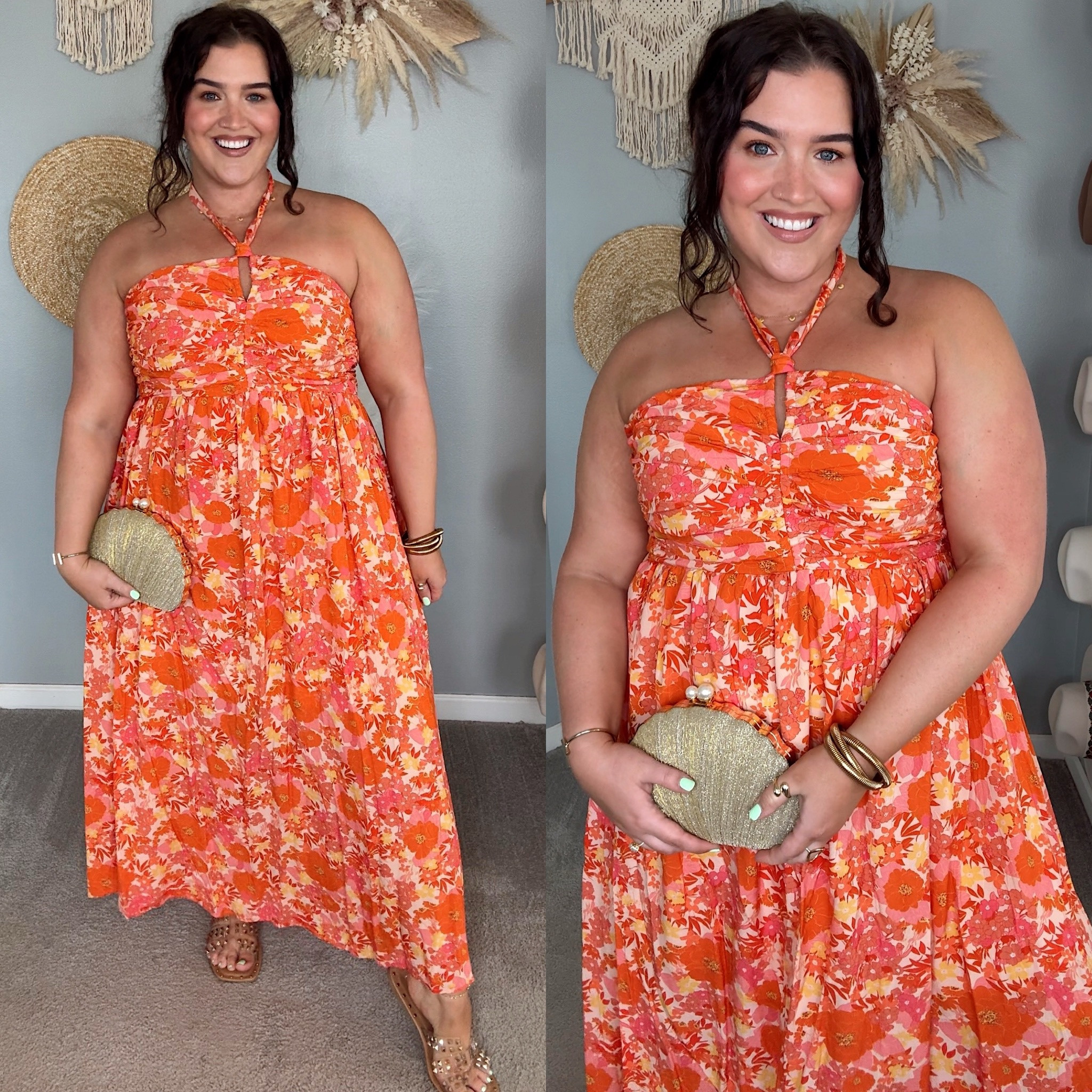 Amazon halter maxi dress 🌺 XXL 
Vacation outfit inspo, resort wear, casual dress 

#LTKMidsize #LTKStyleTip #LTKPlusSize