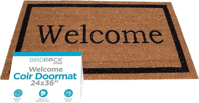 BIRDROCK HOME Welcome Door Mat - Decorative Entry Rug - Outdoor Durable Floor Doormats for Front ... | Amazon (US)