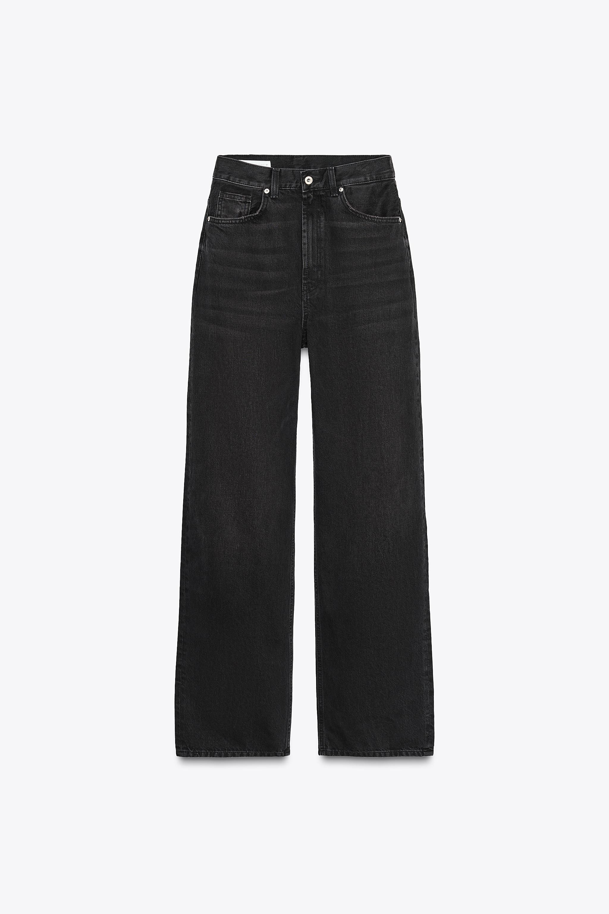 TRF HIGH RISE STRAIGHT WIDE LEG JEANS$ 69.90 Navy blue Indigo BrownBrown | 6045/241/700Add to car... | Zara US