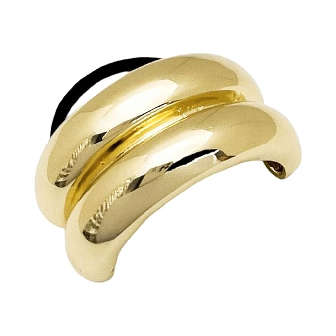 RPZL Women's glossy Arch Pony Morgan Stacked Cuff (Gold, Double) | Amazon (US)