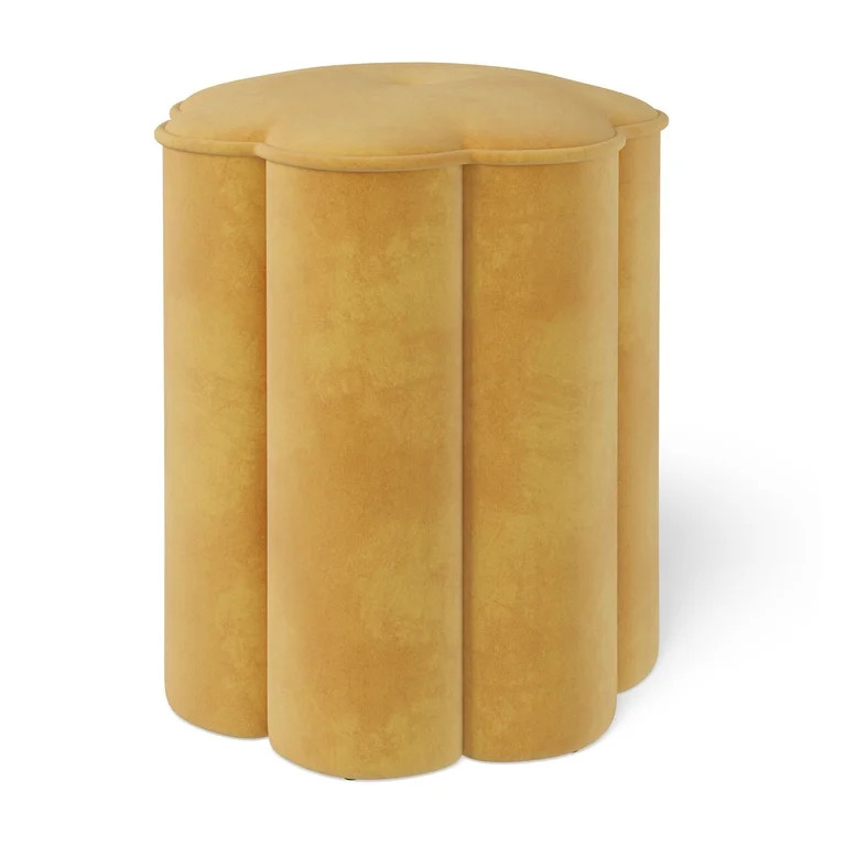 Mainstays Kids Flower Petal Ottoman, Yellow | Walmart (US)