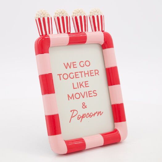 Pink & Red Popcorn Photo Frame 6.5x5in | TK Maxx