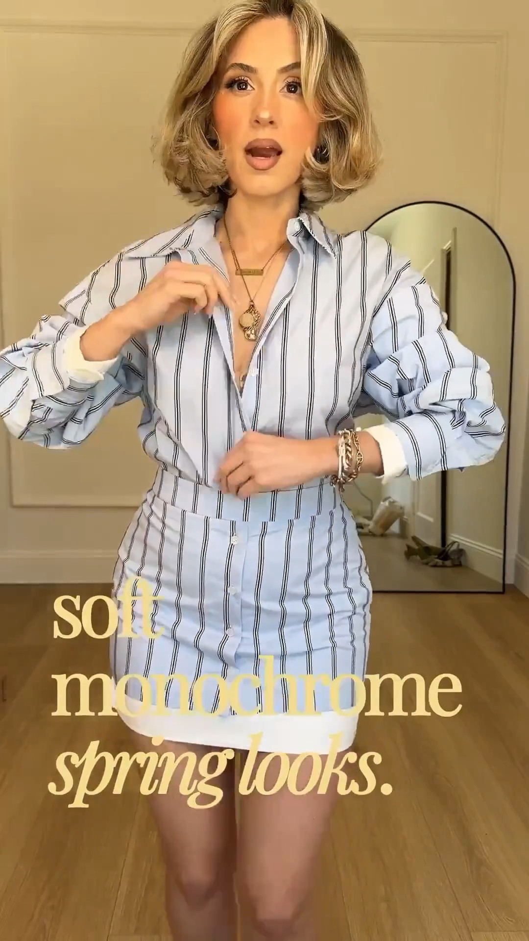 Soft monochrome spring outfits 😍🙌🏼

Wearing small in everything! 

#LTKootd #LTKU #LTKgrwm