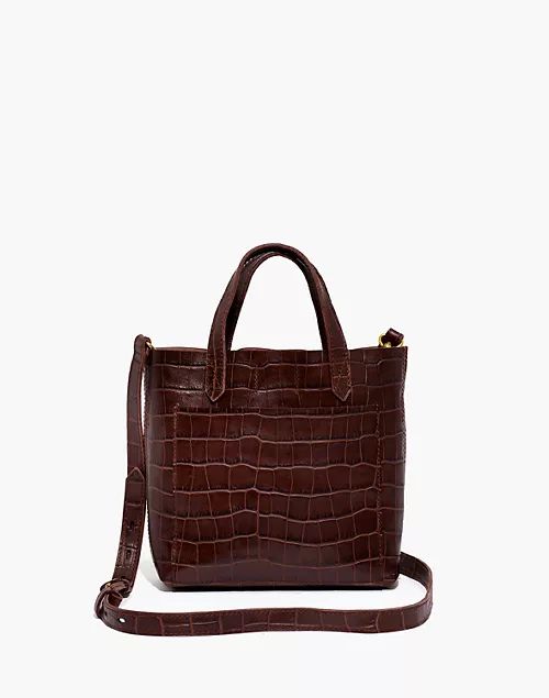 The Small Transport Crossbody: Croc Embossed Leather Edition | Madewell