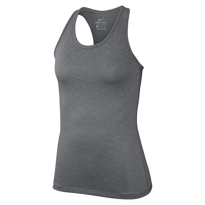 Nike Balance Cross-dye Veneer Dry Tank Top (Smoke Grey/Heather/Smoke Grey/Black) Women's Workout | Zappos