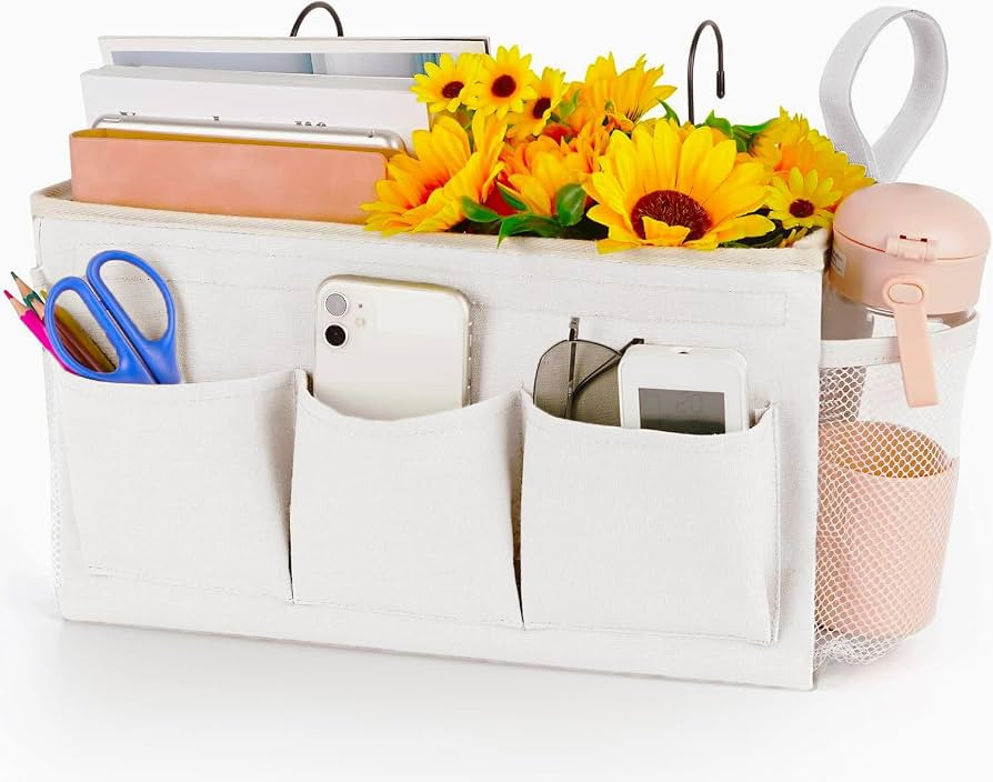 Loghot Bedside Caddy/Bedside Storage Bag Hanging Organizer for Bunk and Hospital Beds,Dorm Rooms ... | Amazon (US)