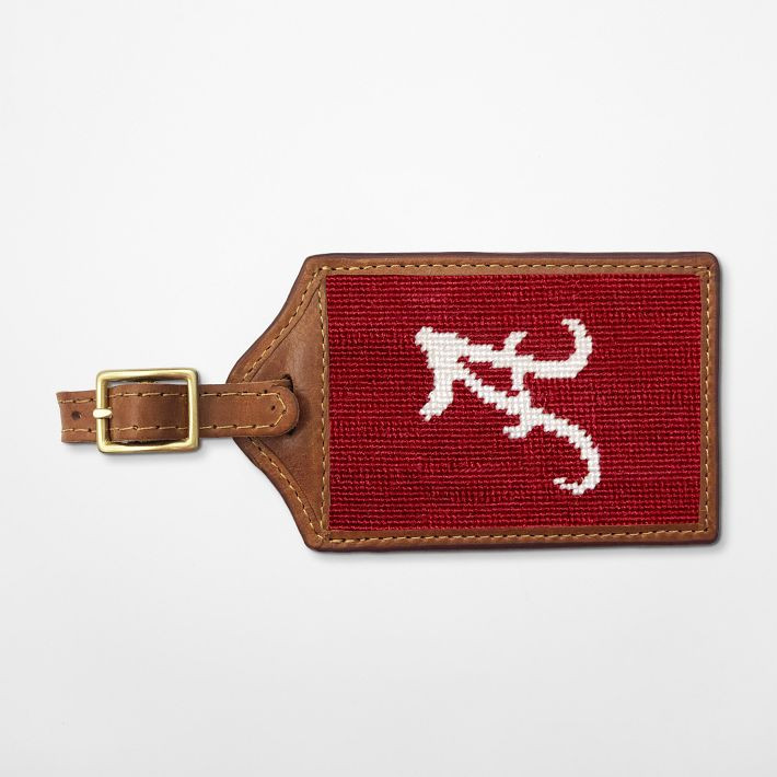 Smathers & Branson Collegiate Needlepoint Luggage Tag | Mark and Graham
