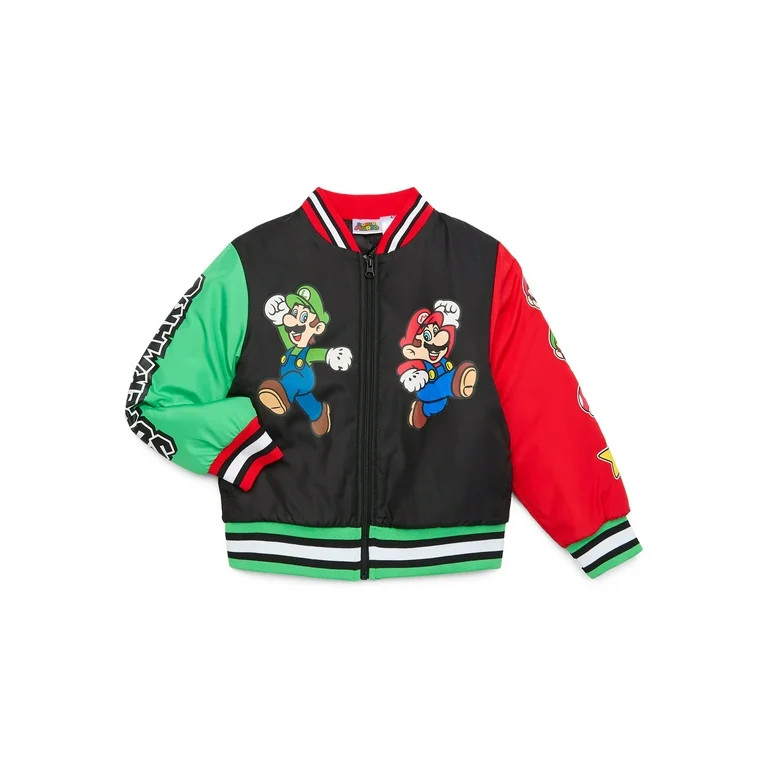 Super Mario Boys Bomber Jacket, Sizes 4-12 | Walmart (US)