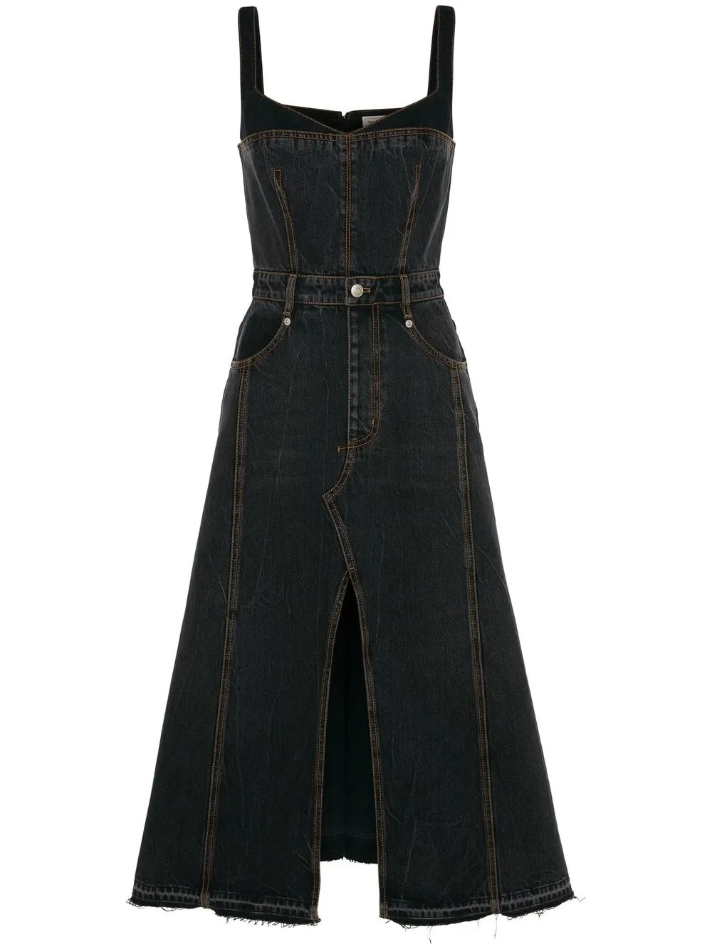robe en jean à volants | Farfetch Global