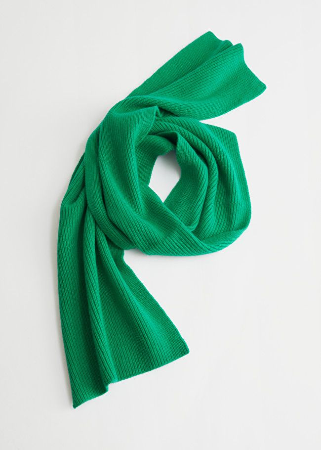 Cashmere Ribbed Knit Scarf | & Other Stories (EU + UK)