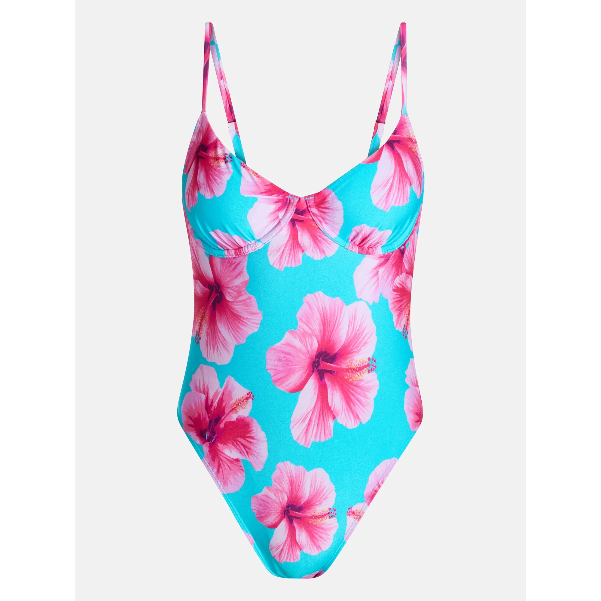 No Boundaries Underwire One Piece Swimsuit, Women's XXS-XXL | Walmart (US)