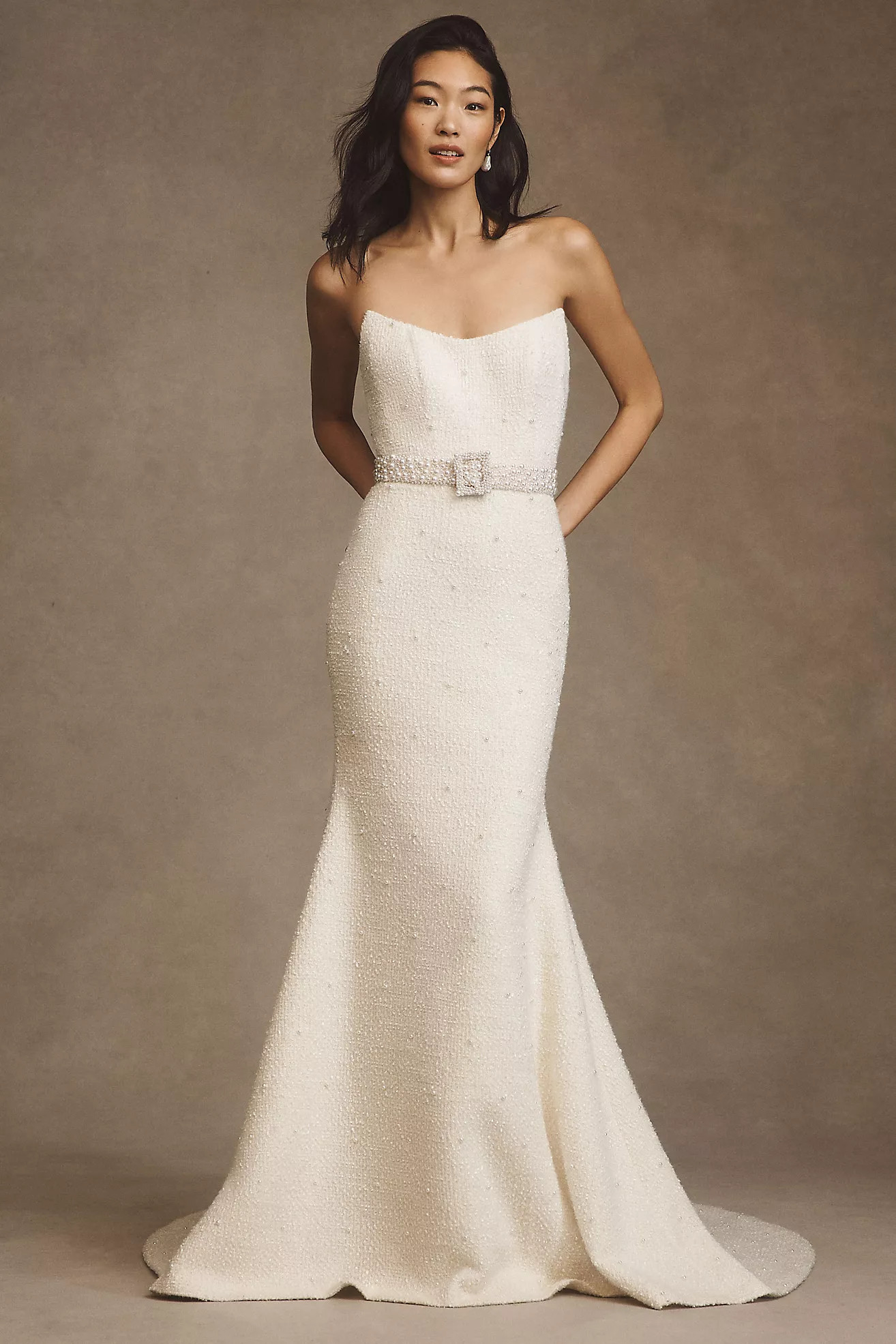 Watters Addie Strapless Wedding Gown | Anthropologie (US)