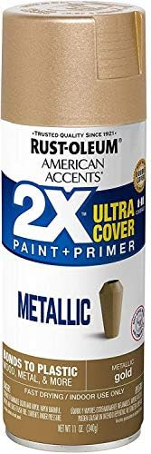 Rust-Oleum 327909 American Accents Spray Paint, 11 Oz, Metallic Gold | Amazon (US)