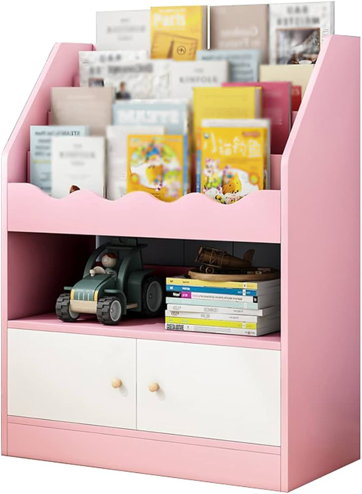 SHSUBF Rotating imple Floor 360° Rotating Shelf Living Room Home Pupils Picture Book Rack Storag... | Amazon (US)