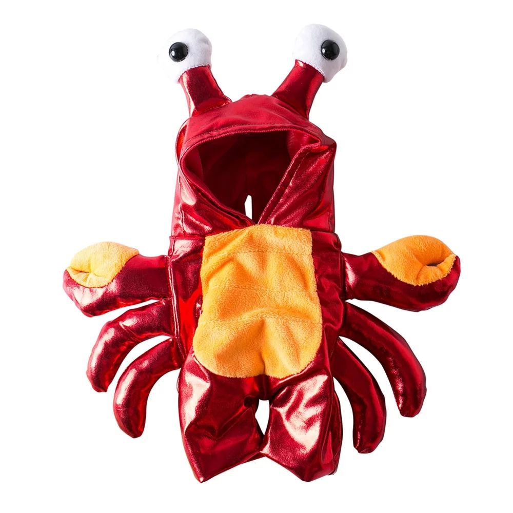 Aosijia Pets Halloween Red Crab Costume Cosplay Dog Clothes Winter Jacket for Small Dogs | Walmart (US)