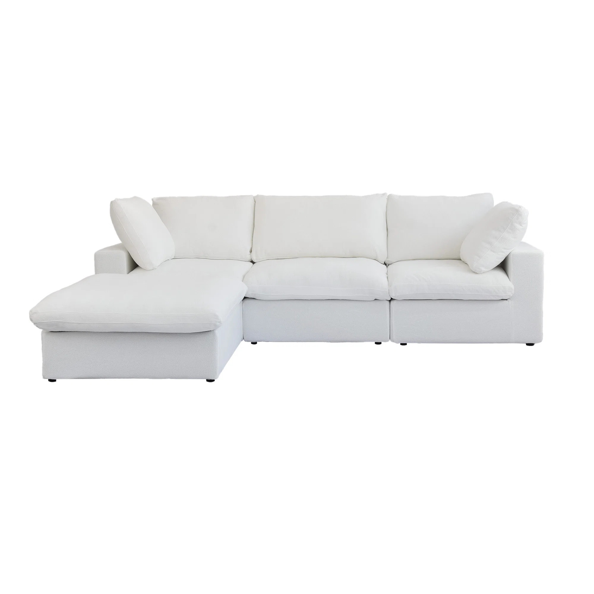 Latitude Run® Fairlie 4 - Piece Slipcovered Sectional | Wayfair | Wayfair North America