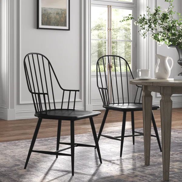 Hampton Windsor Back Arm Chair (Set of 2) | Wayfair North America