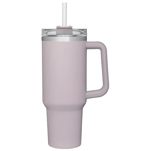 Reusable Vacuum Quencher Tumbler with Straw, Leak Resistant Lid, Insulated Cup, Maintains Heat Co... | Walmart (US)