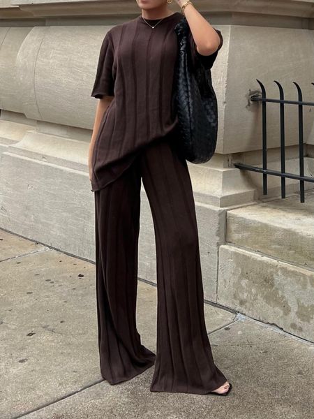 Brown knit set

#LTKstyletip